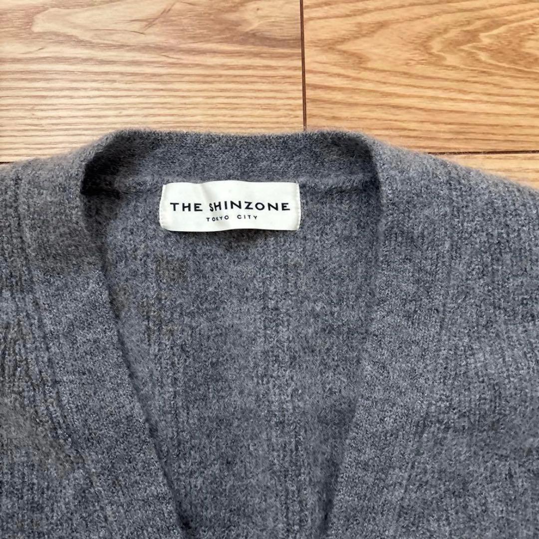 美品 THE SHINZONE モヘアカーディガン グレー