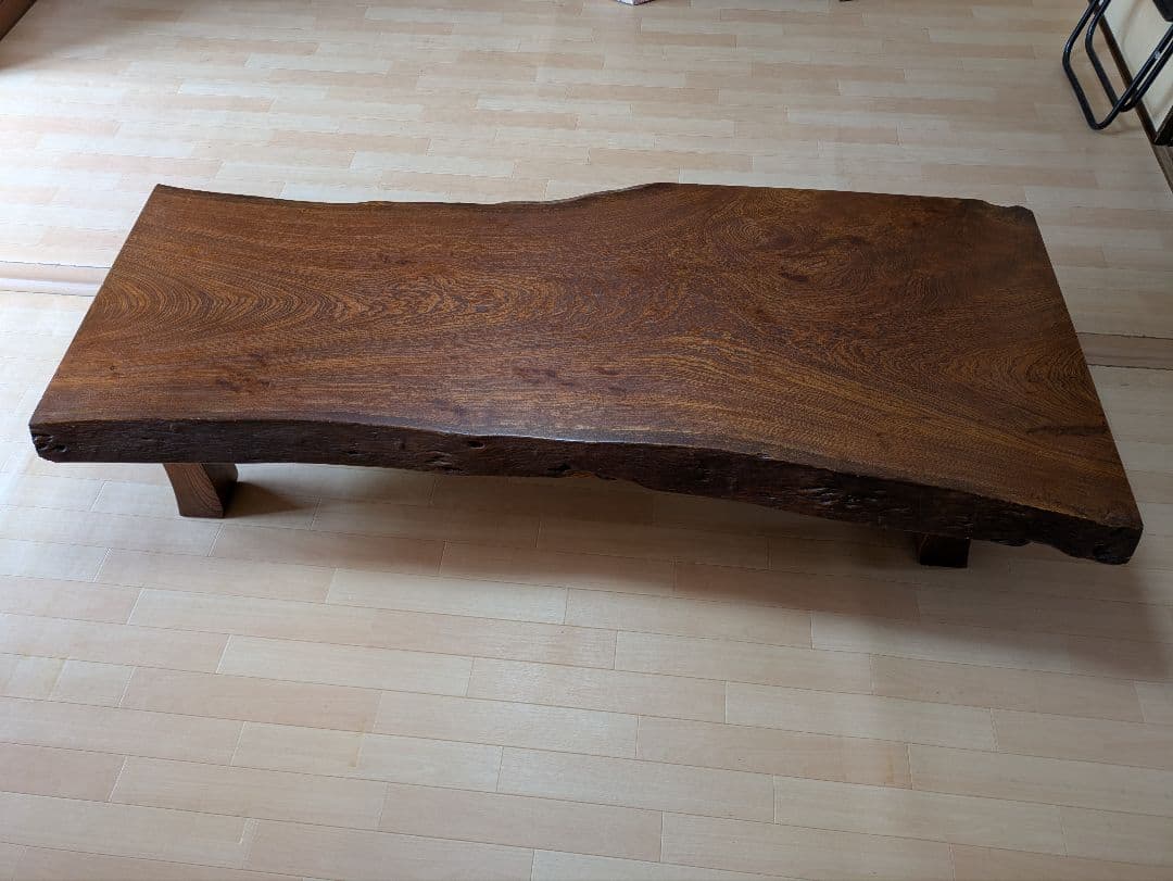 無垢材 センターテーブル ダークブラウン