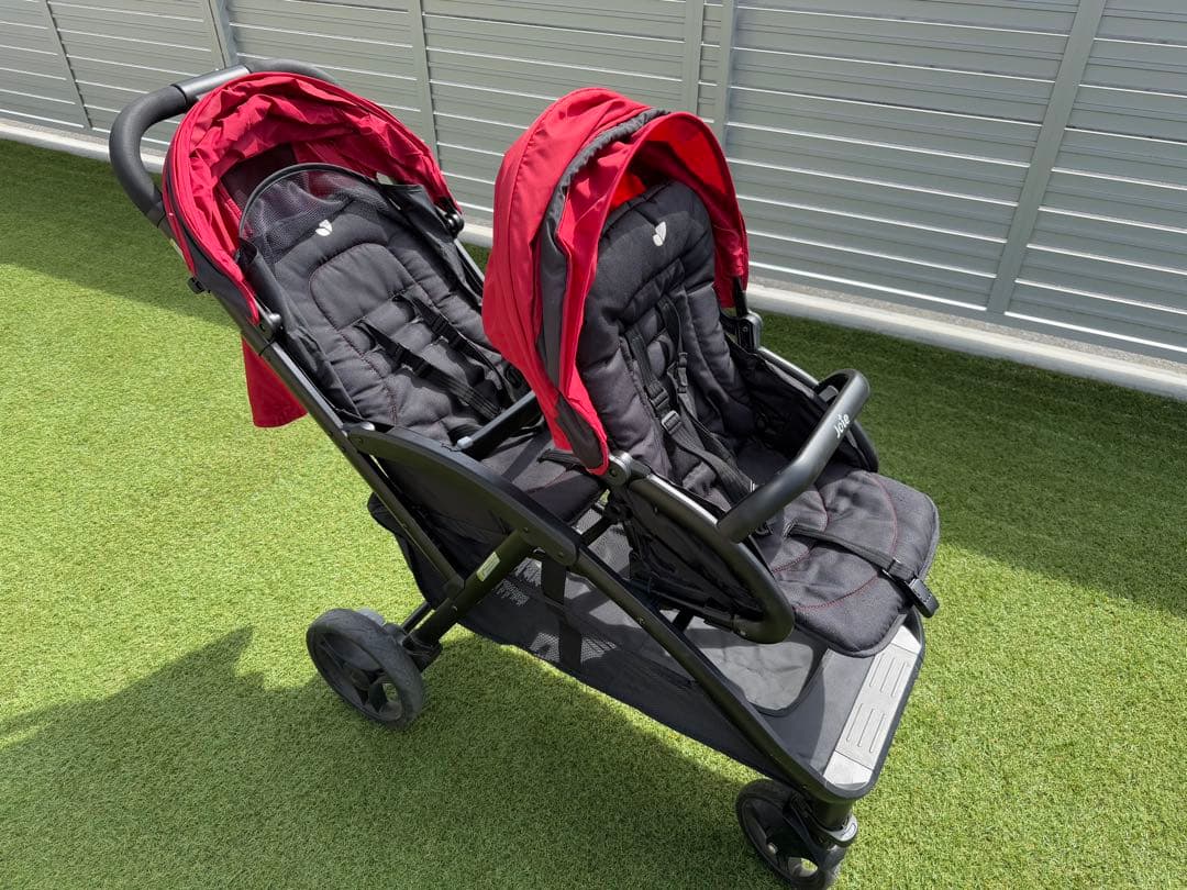 Joie ダブルベビーカー 黒/赤