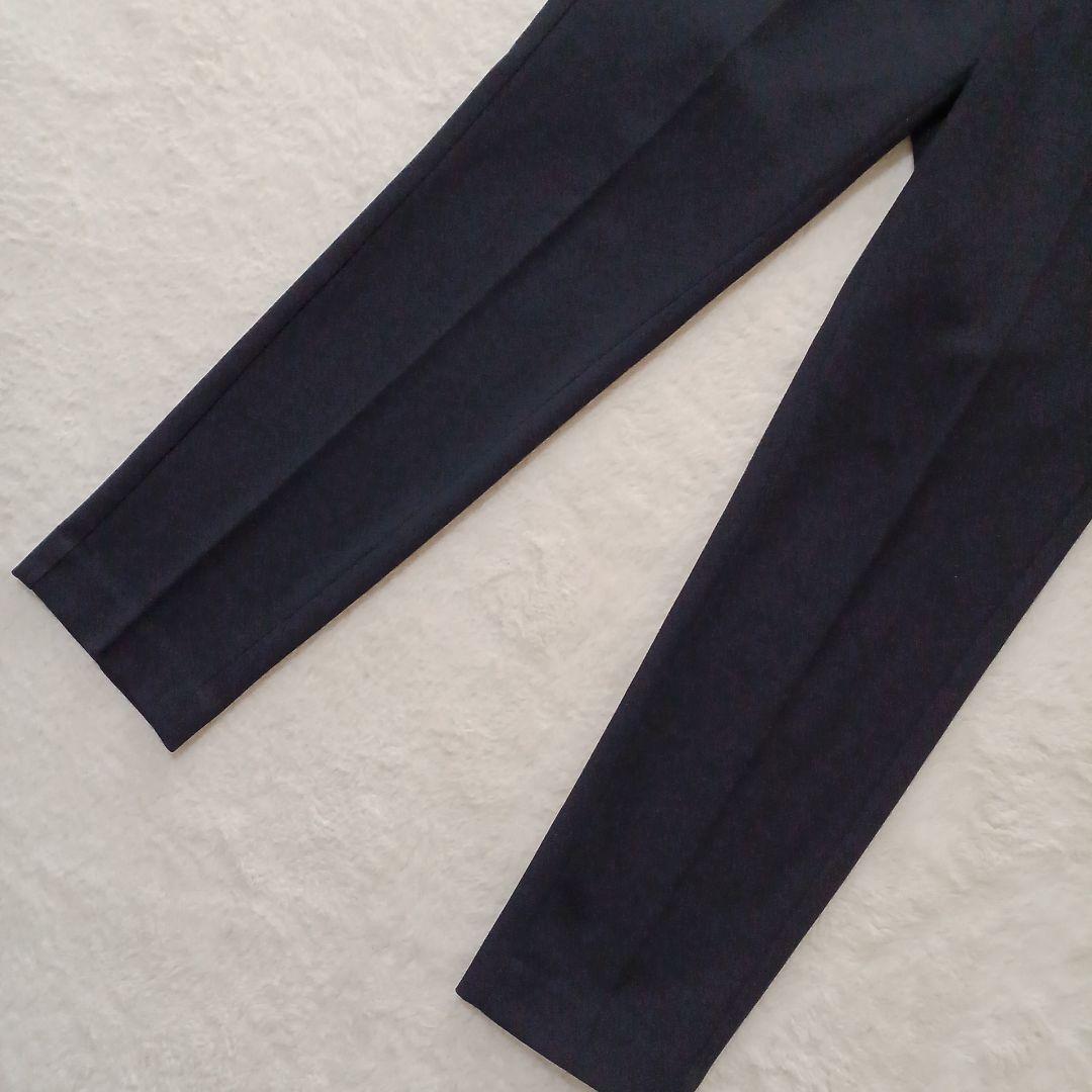 洗える！PLST プラステ ノーカラージャケット パンツ 　ネイビー