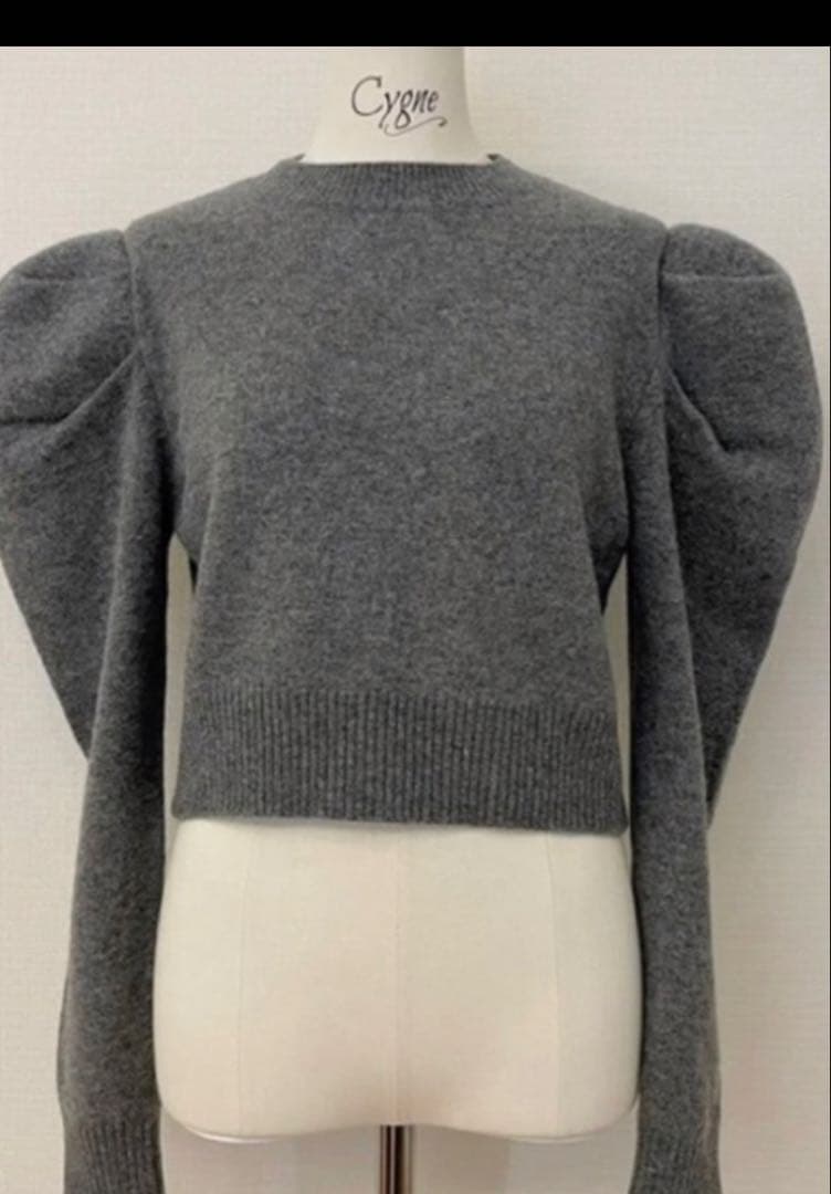シーニュ　cygne ポワンニット　プルオーバー　グレー