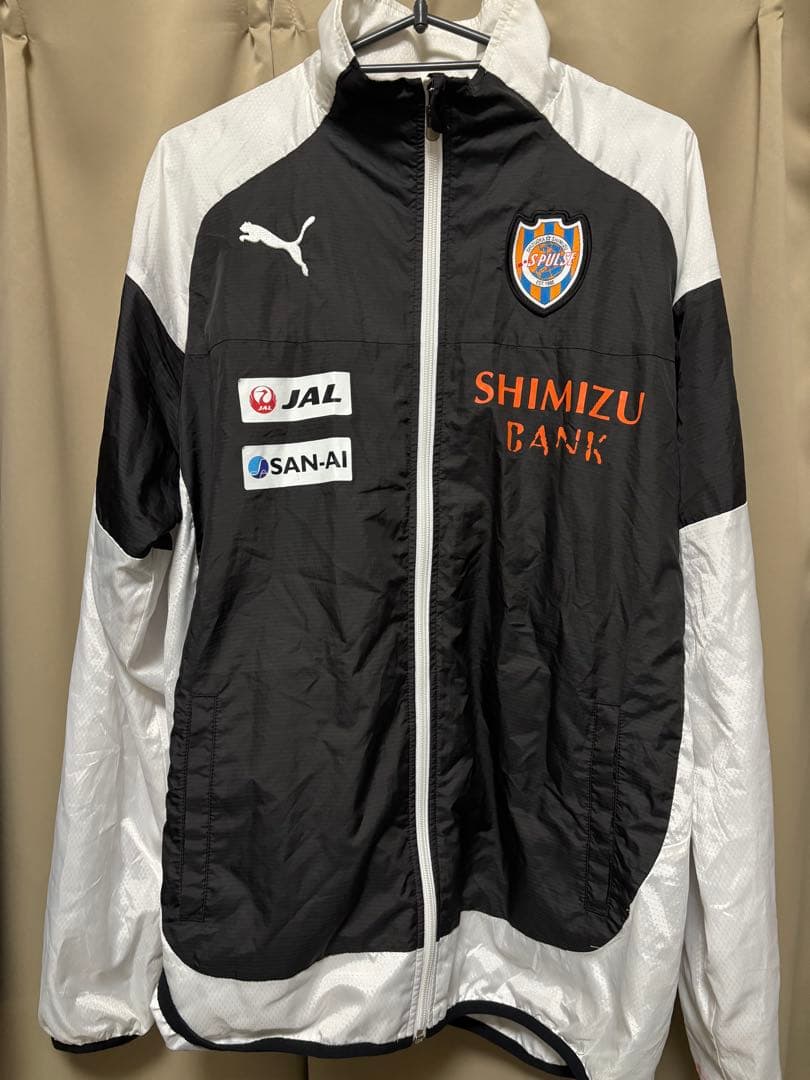 清水エスパルス PUMA ウィンドブレーカー　ジャケット　支給品　ワッペン　刺繍