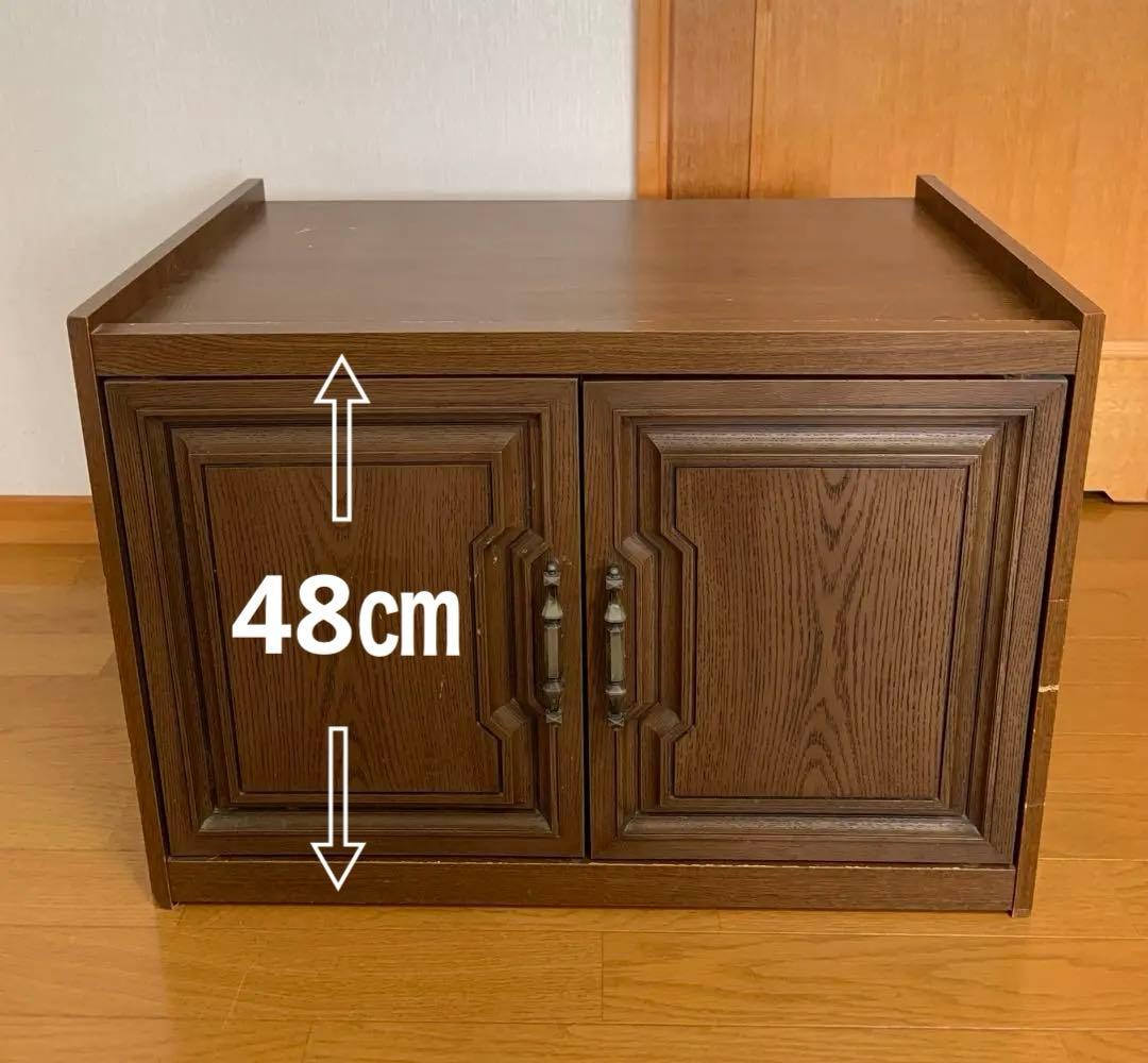 【希少】National 木製テレビボード レトロ 古家具　昭和 ビンテージ