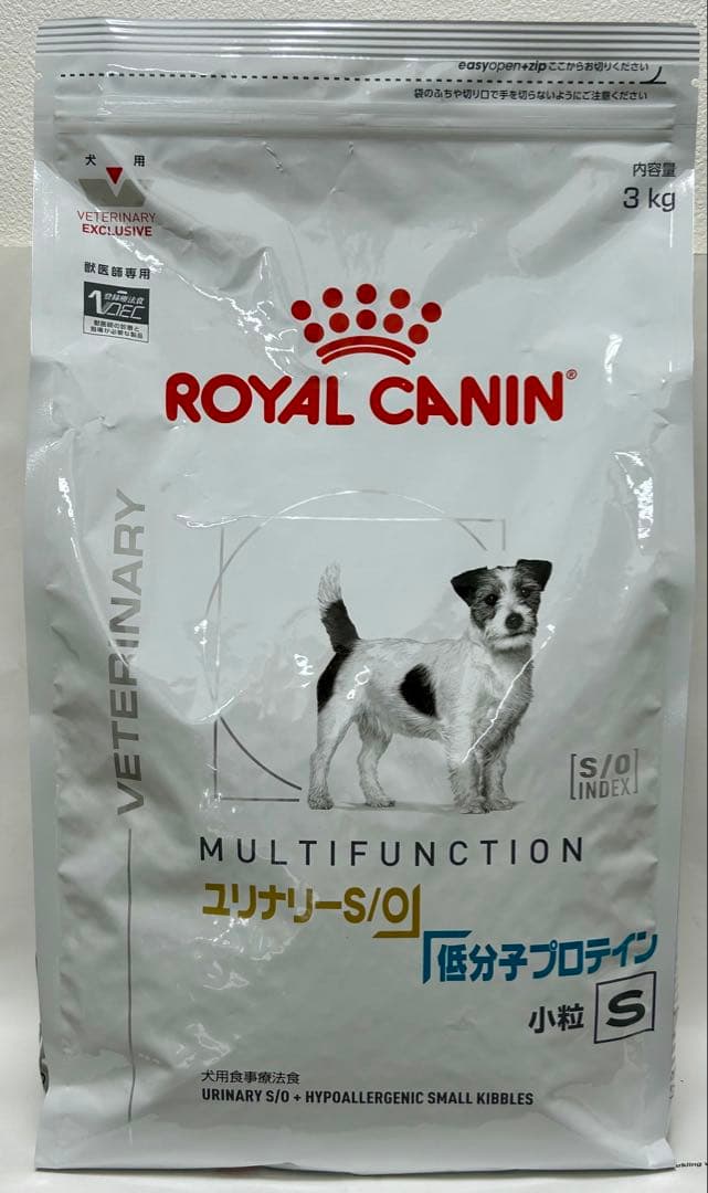 ロイヤルカナン 犬用 ユリナリーS/O＋低分子プロテイン S 小粒3kg 1袋