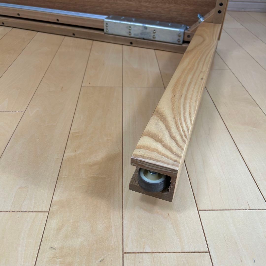 伸縮式テーブル　天然木　辻製作所　W1300〜2050 伸長　ダイニングテーブル