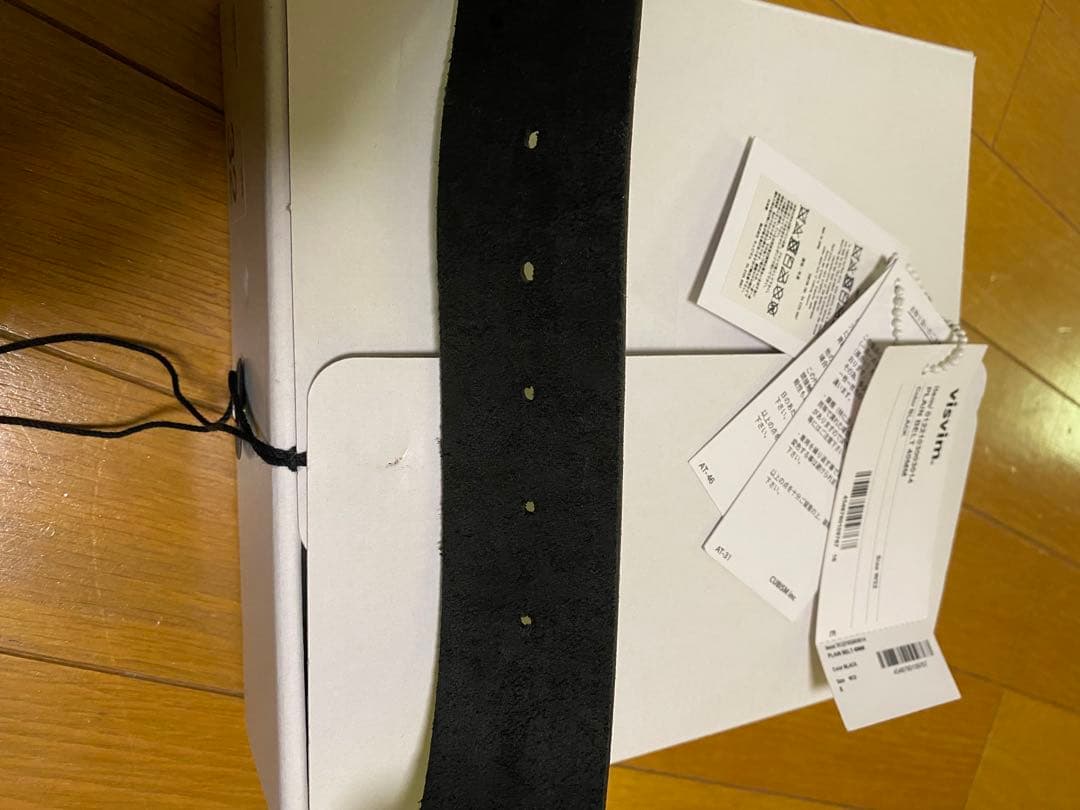 visvim PLAIN BELT 40mm W32 ブラック