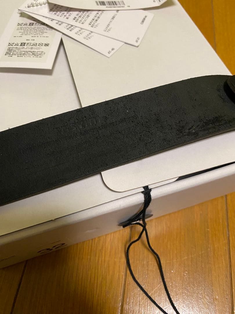 visvim PLAIN BELT 40mm W32 ブラック