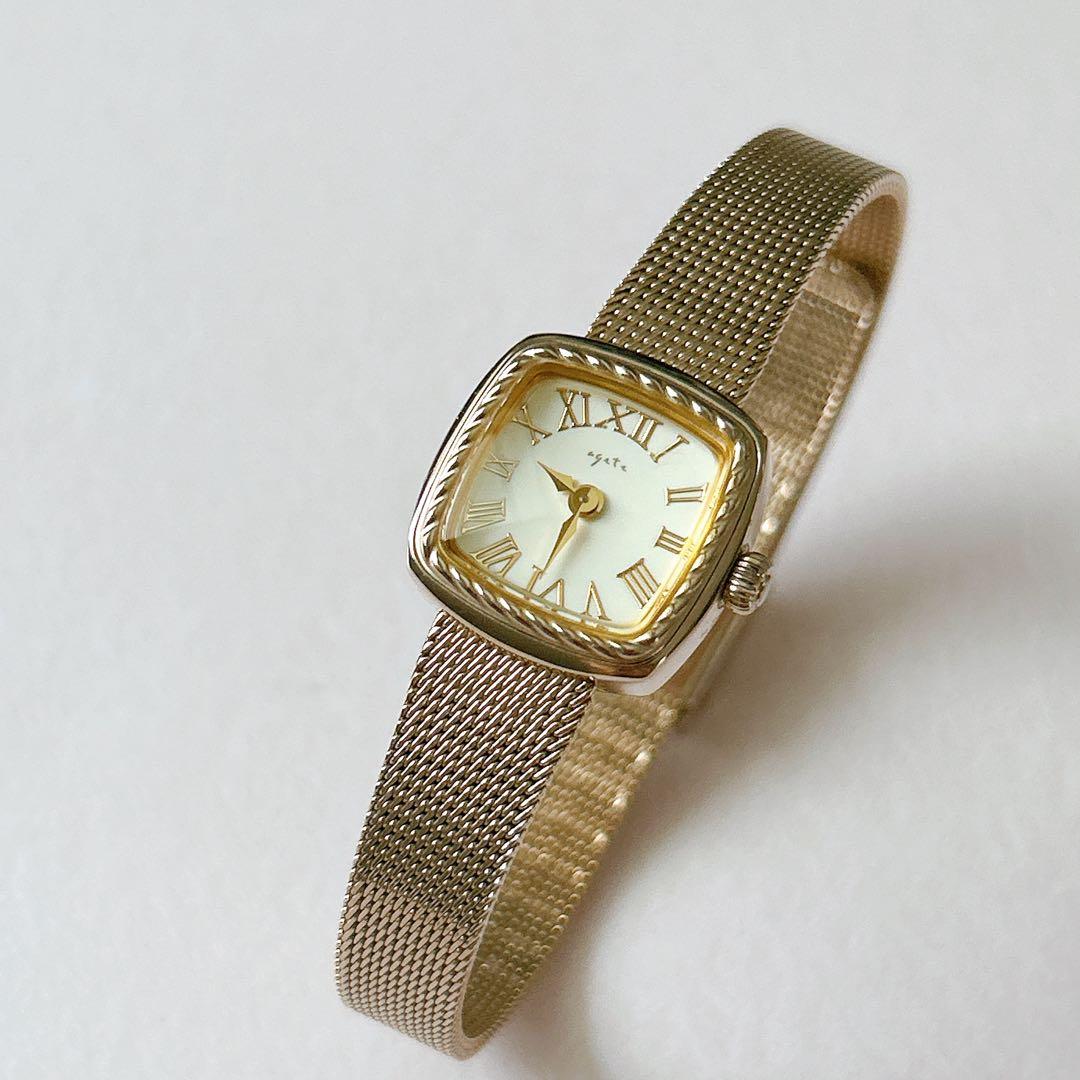 ・.。*agete スクエア レディース腕時計・.。*
