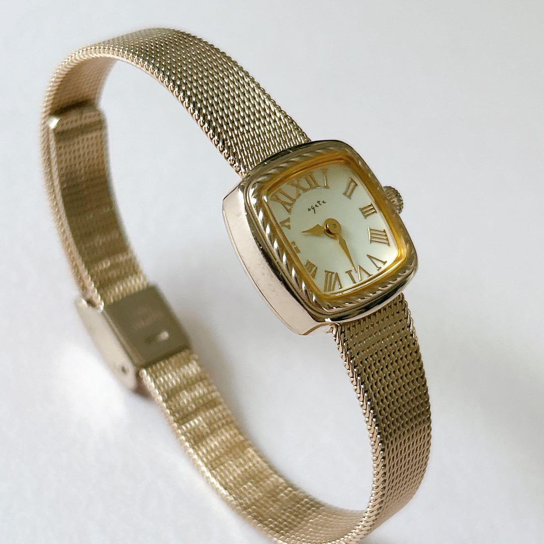 ・.。*agete スクエア レディース腕時計・.。*