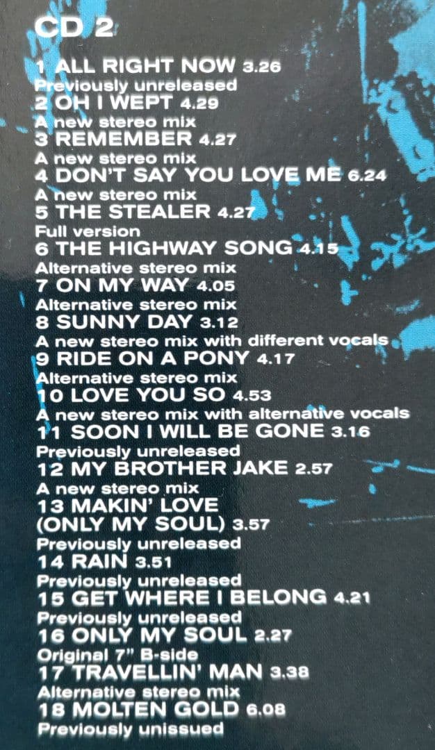 ☕【希少EU盤】FREE Songs of Yesterday 5CDSET