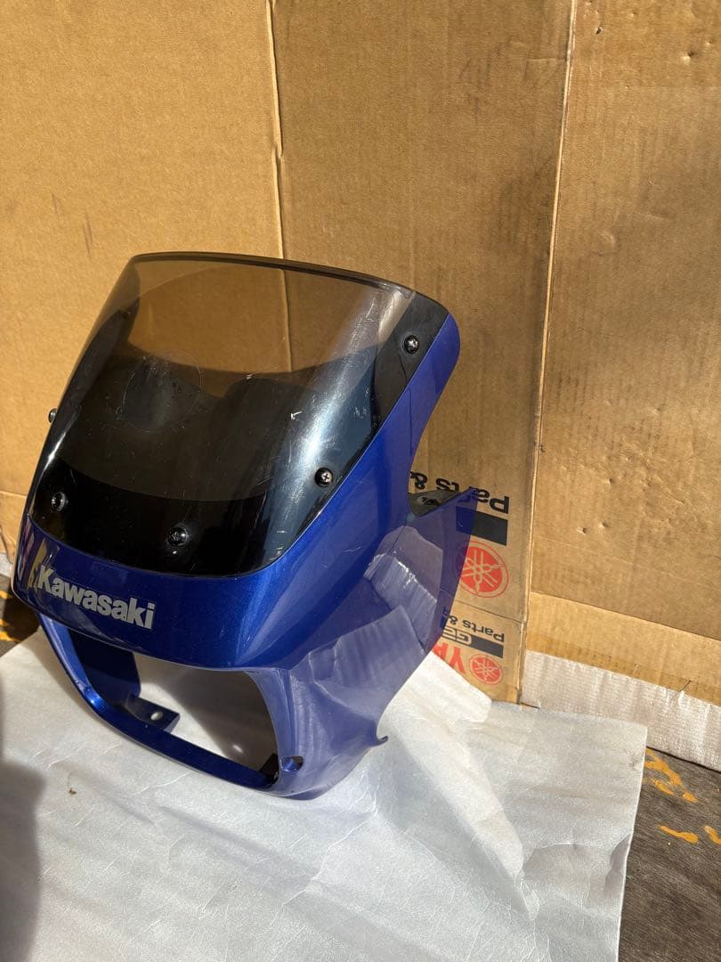 ZRX400 純正 アッパーカウルセット メーターバイザー