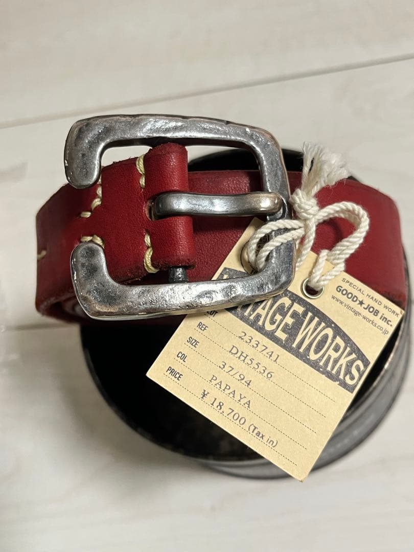 最終価格‼️VINTAGE WORKS レザーベルト DH5536 37