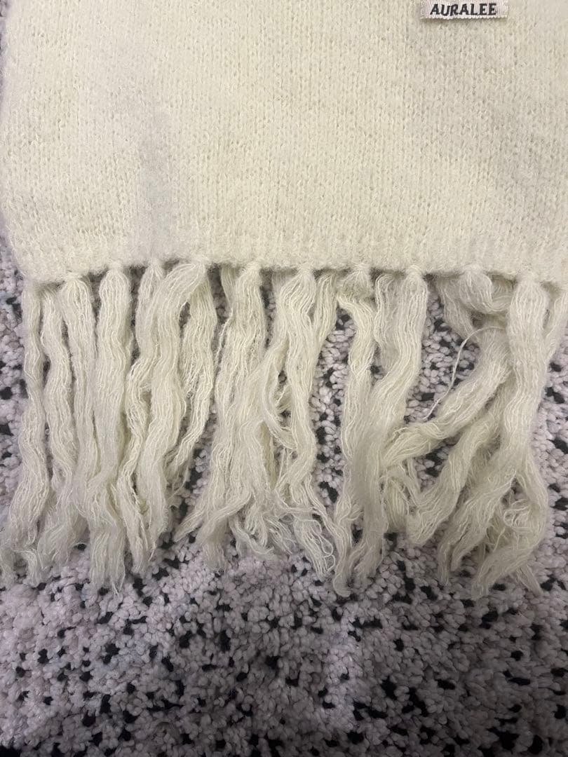 AURALEE アルパカマフラー LIGHT KNIT STOLE TOP