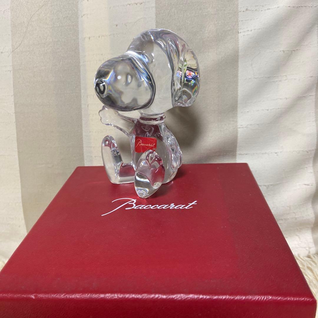 Baccarat クリスタル スヌーピーの置物