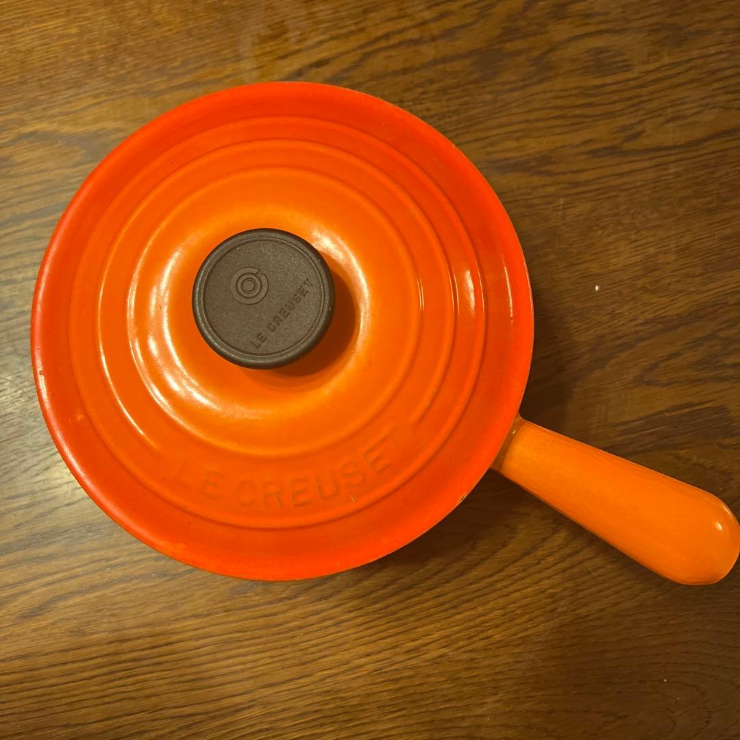 セット配可能！LE CREUSET オレンジ 片手鍋 18 フランス製