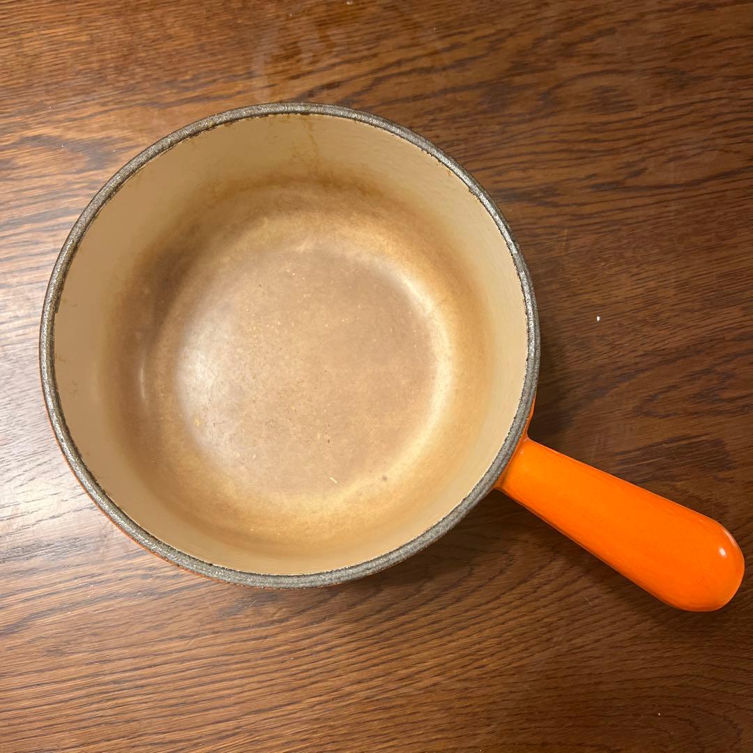 セット配可能！LE CREUSET オレンジ 片手鍋 18 フランス製