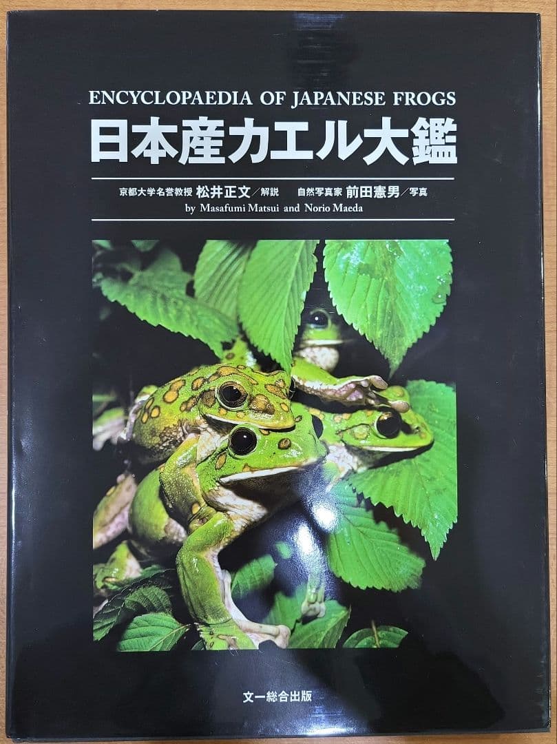 日本産カエル大鑑　文一総合出版　ケース付き　9784829988435