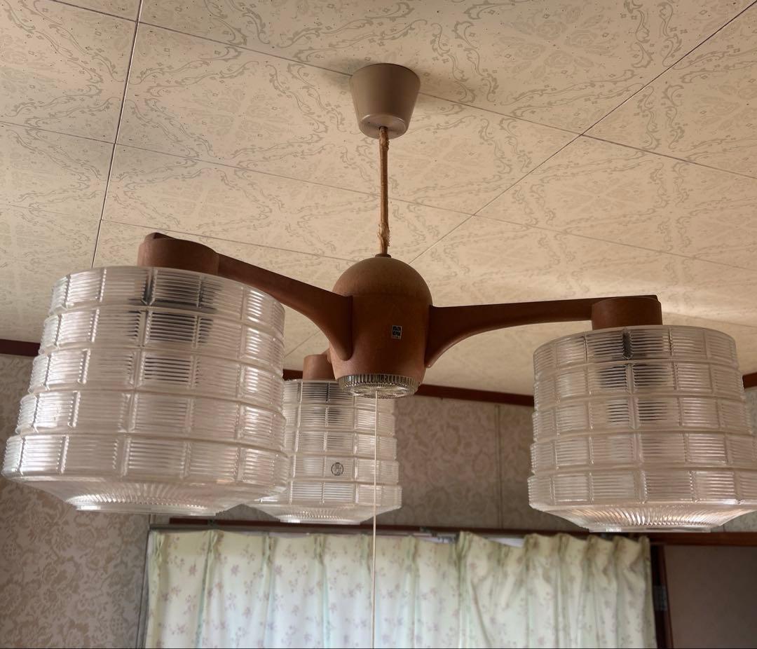 希少！　昭和レトロ 3灯シャンデリア