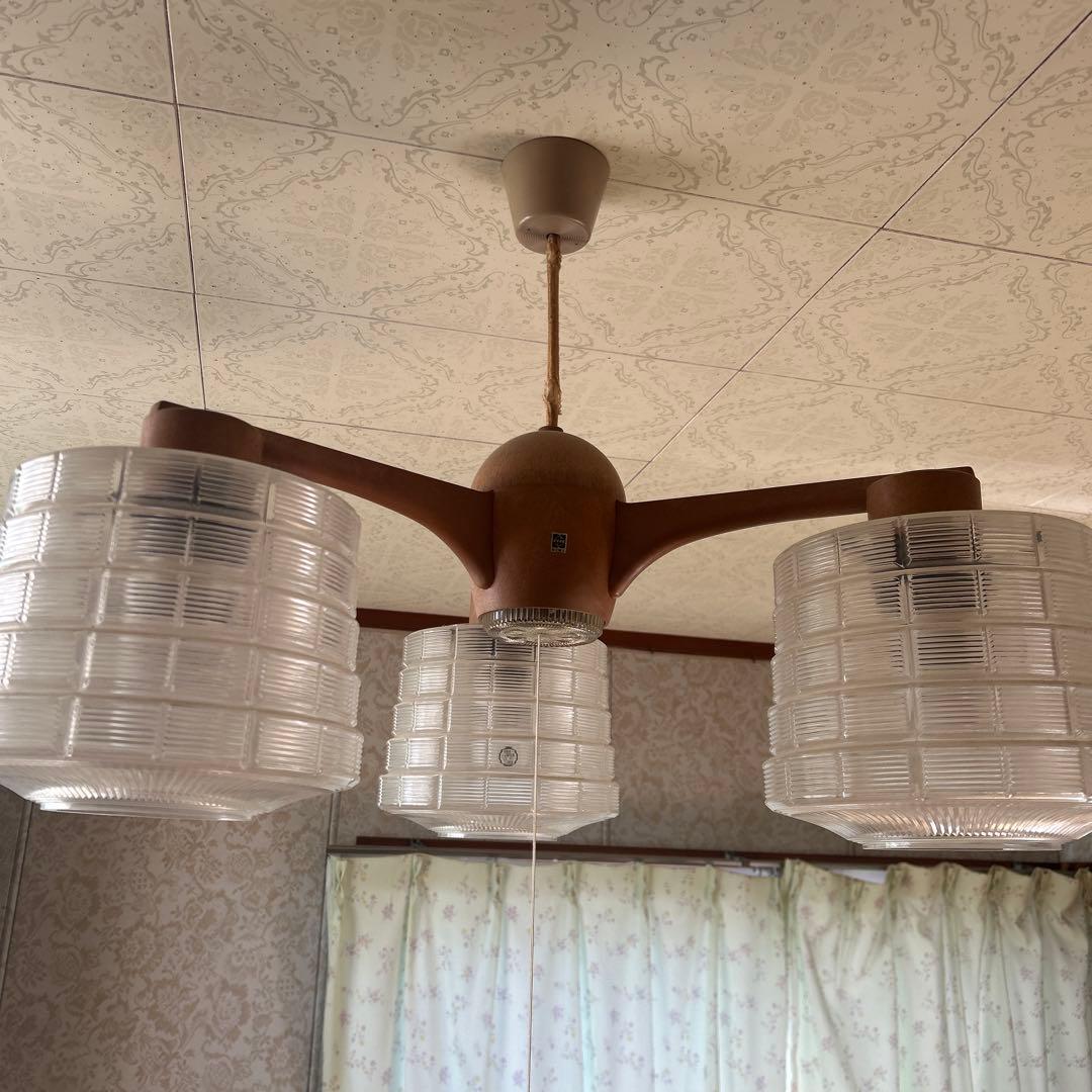 希少！　昭和レトロ 3灯シャンデリア