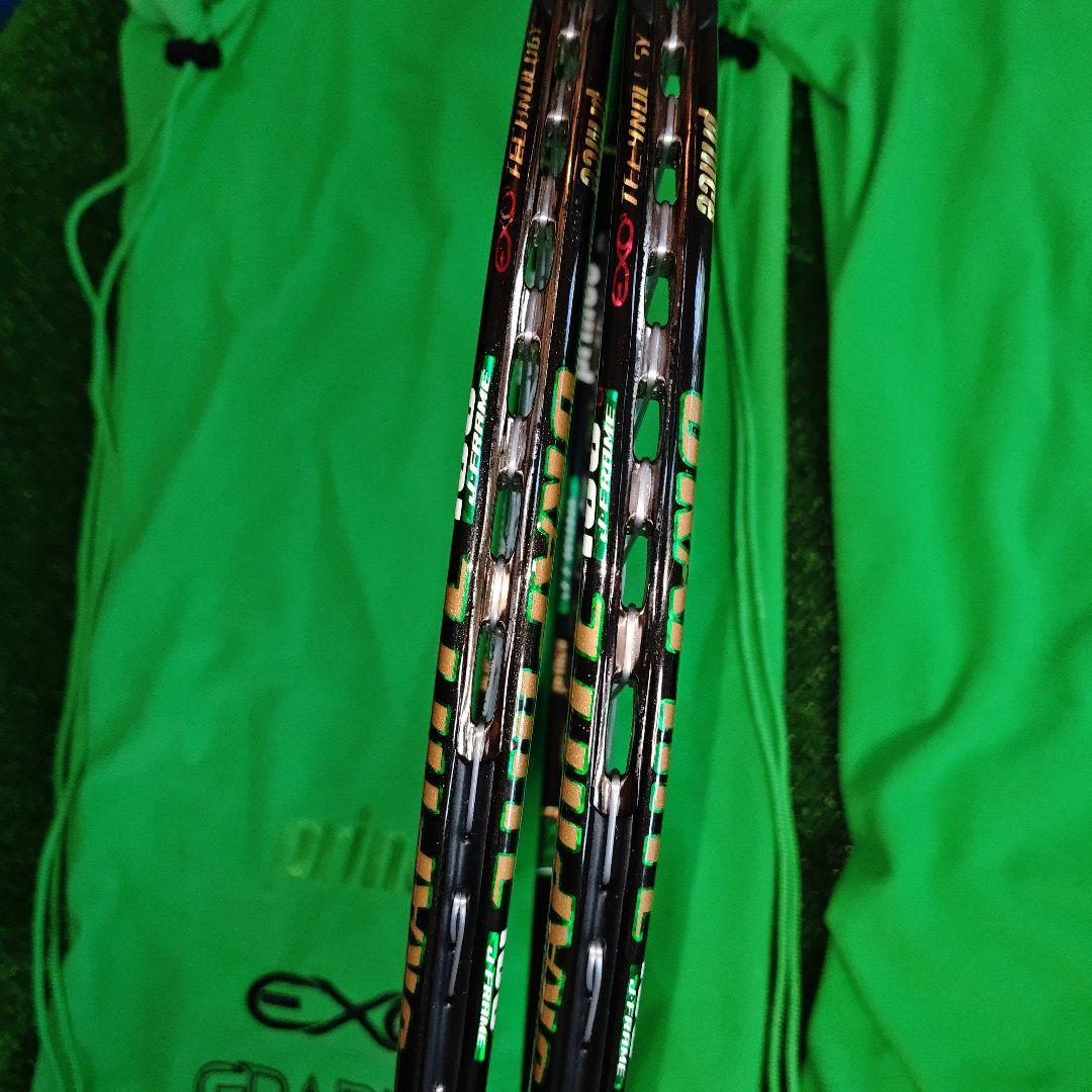 ぱ*ー様 Prince EXO3 Graphite 100T とラケットバッグ