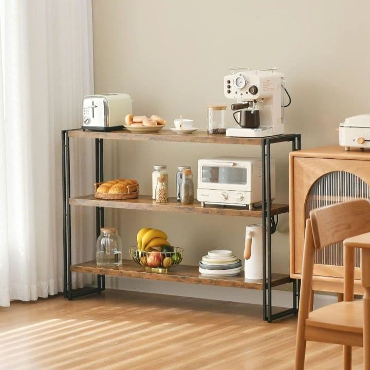 KS1 HCHQHS ラック 棚 オープンシェルフ 3段 収納ラック 幅120