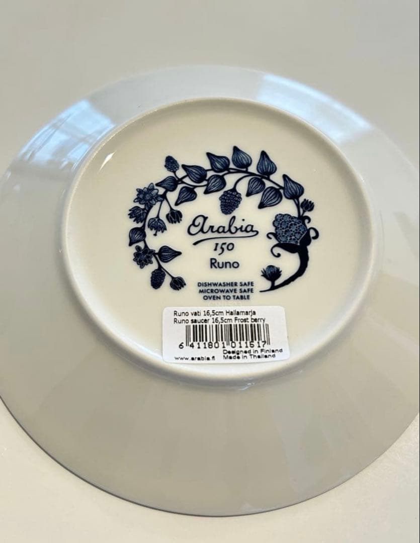新品 アラビア　ルノ　フロストベリー　150周年　プレート16.5cm 2枚