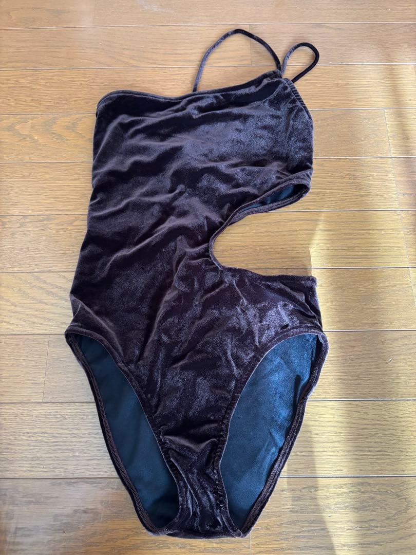 anuans ワンピース水着 Fサイズ ブラウン