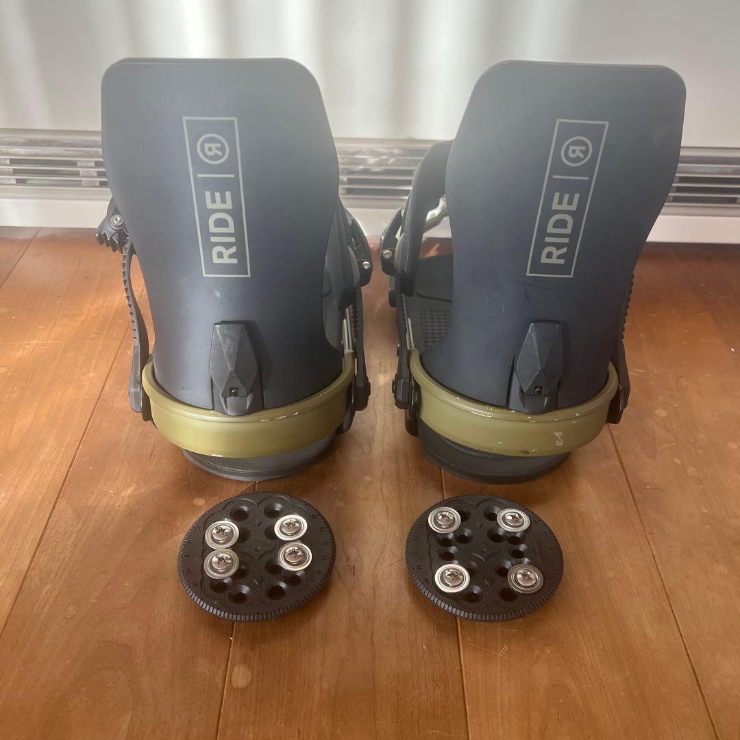 RIDE A6 Mサイズ スノーボード ビンディング ブラック/カーキ