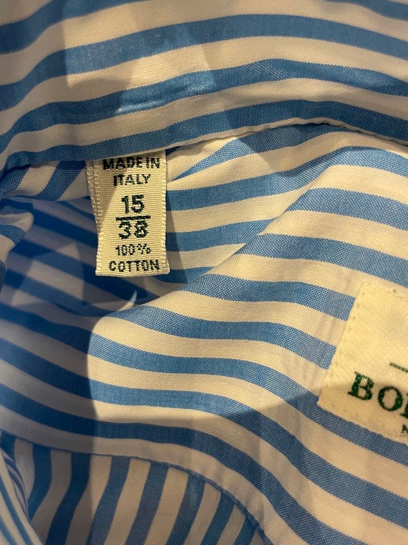 LUIGI BORRELLI ルイジボレッリ ボタンダウンシャツ 38/15