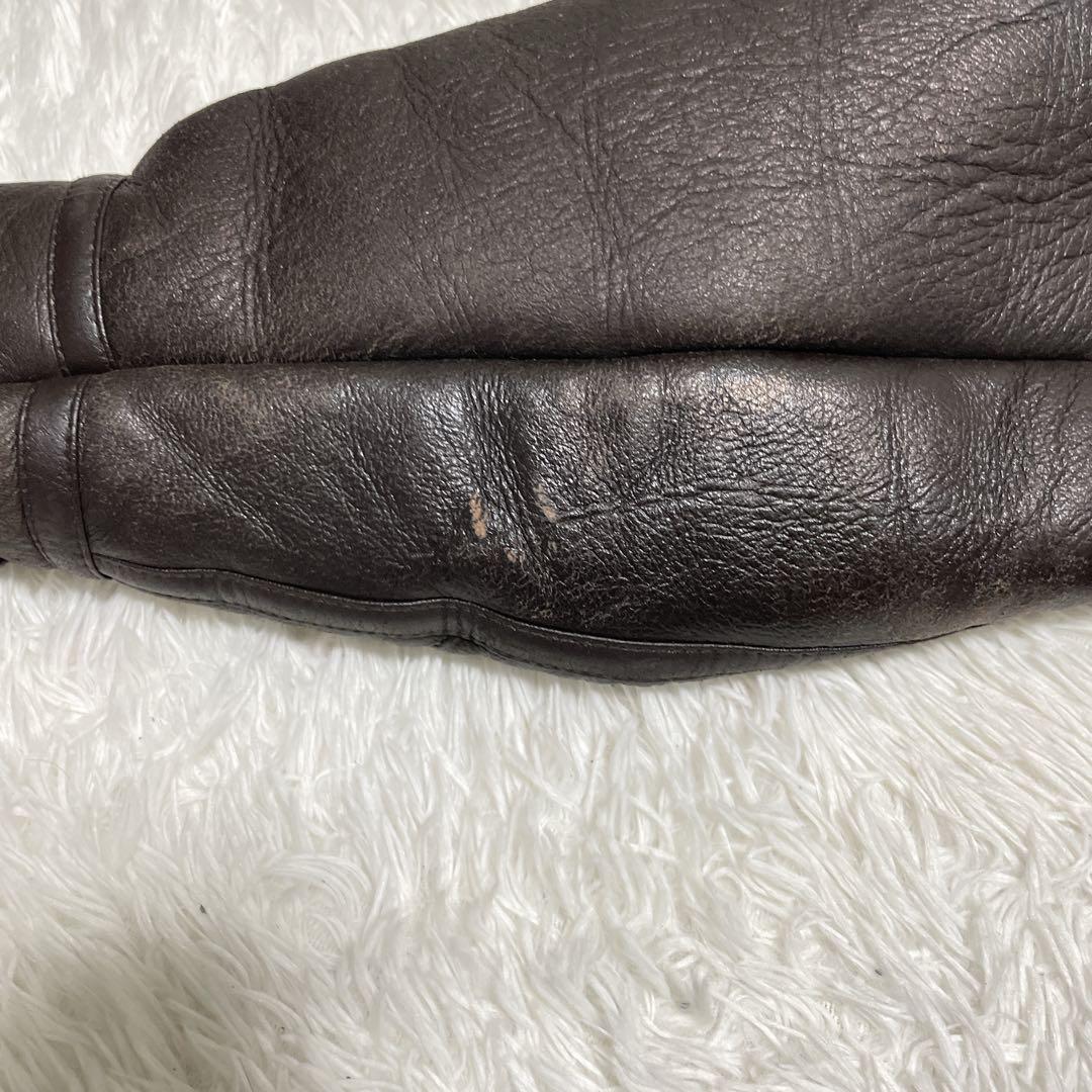 B-3 ムートンジャケット　フライトジャケット　レザー　L 羊革　本革