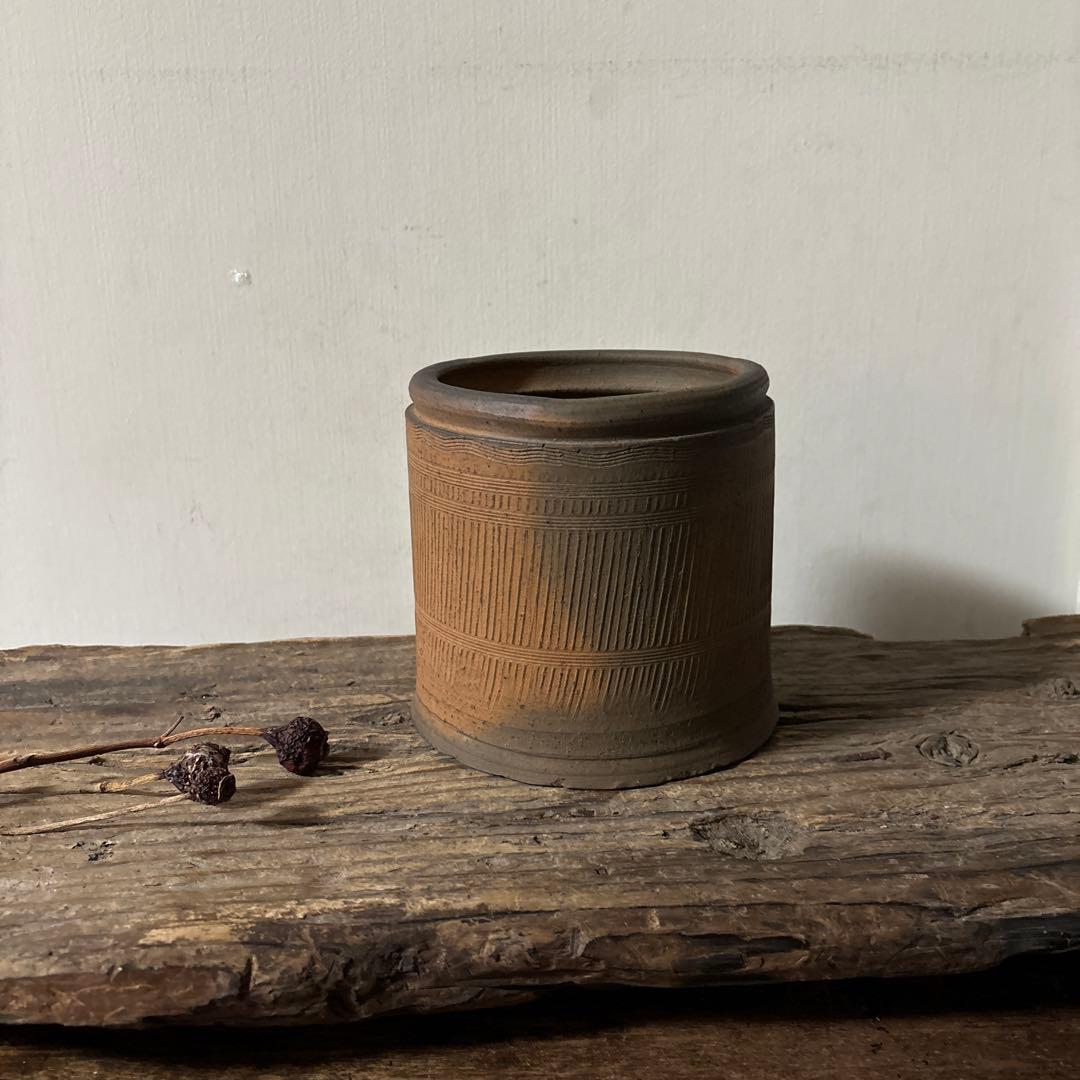 南蛮縄簾水指　茶道具　古民芸　骨董　古道具　アンティーク　方丈唯心　検:李朝