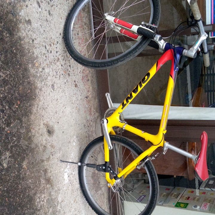 ジャイアントのカーボンフレームマウンテンバイク です。