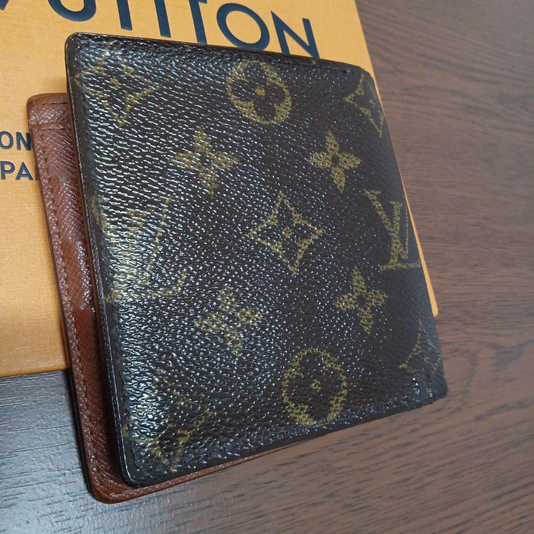 ルイ・ヴィトン。訳あり良品、モノグラム、ポルト、フォイユ、マルコ折り財布