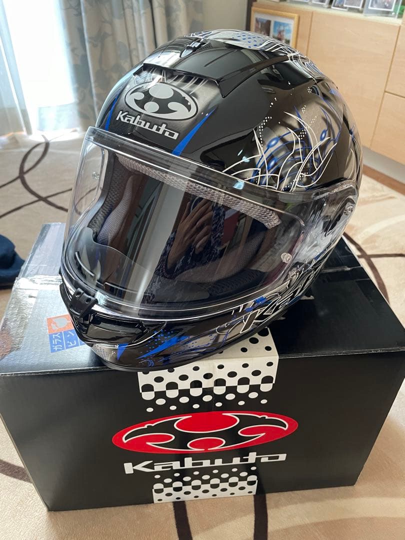 Kabuto フルフェイスヘルメット ブラック/ブルー