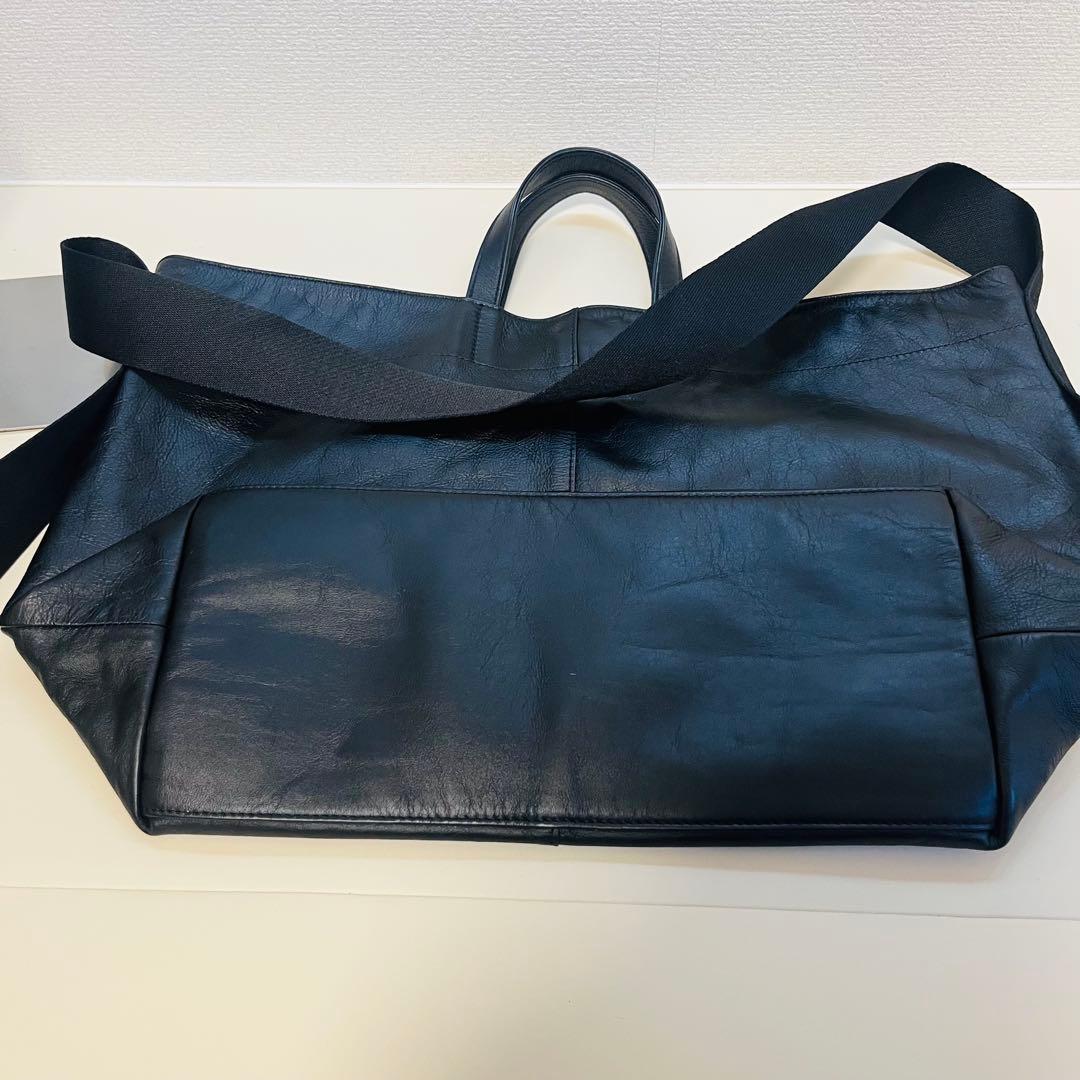 【極美品】ear PAPILLONNER　ワイドテープ　トート　L ブラック