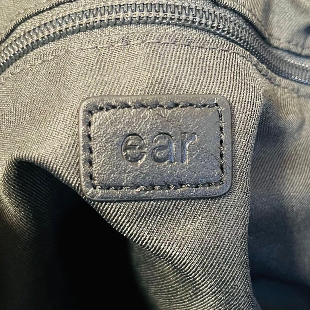 【極美品】ear PAPILLONNER　ワイドテープ　トート　L ブラック