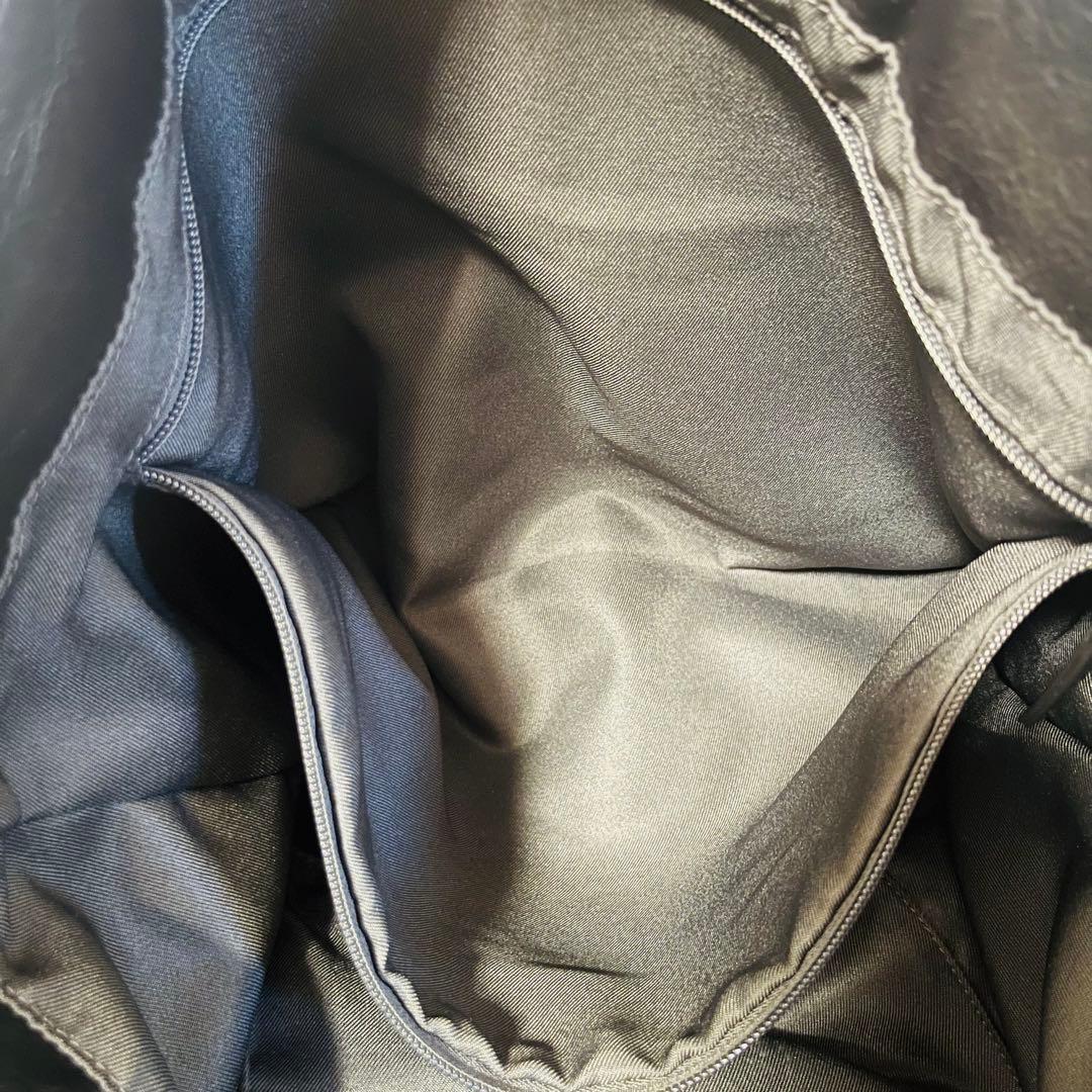 【極美品】ear PAPILLONNER　ワイドテープ　トート　L ブラック