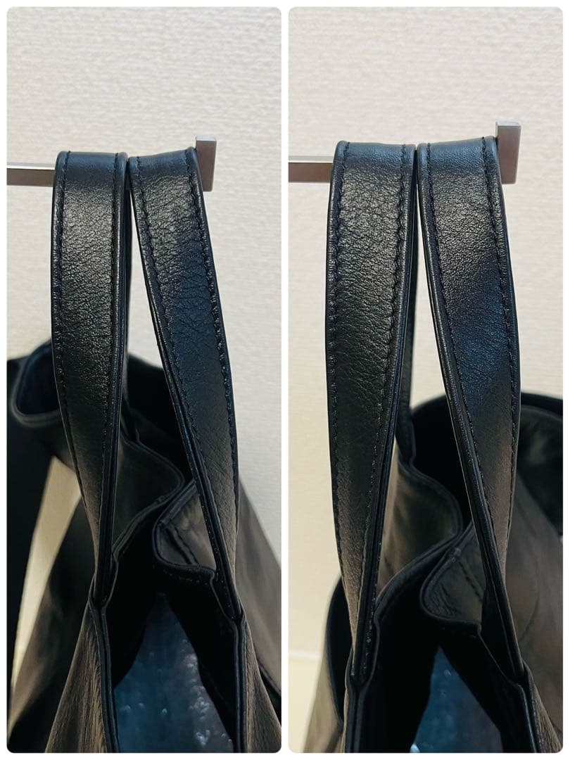 【極美品】ear PAPILLONNER　ワイドテープ　トート　L ブラック