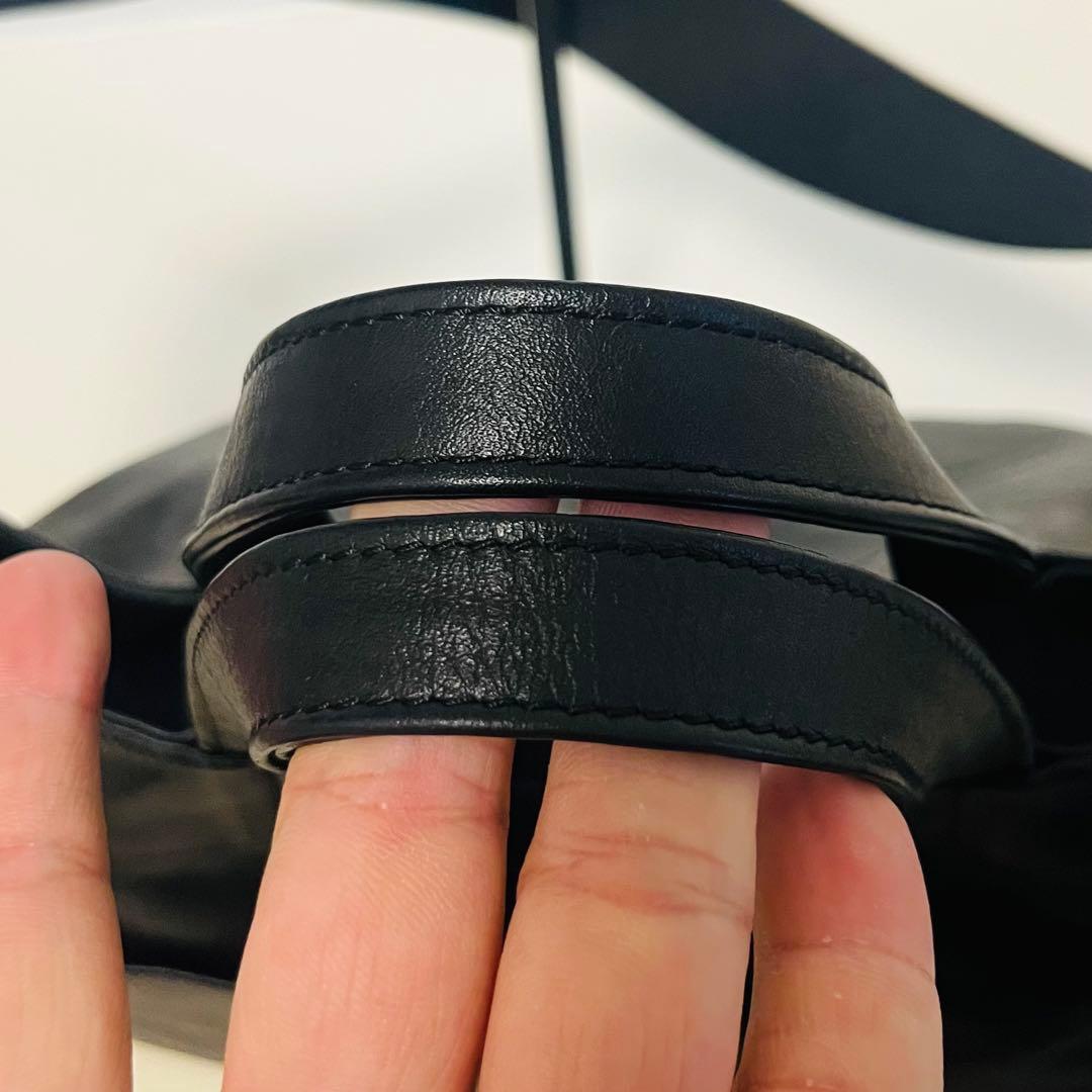 【極美品】ear PAPILLONNER　ワイドテープ　トート　L ブラック