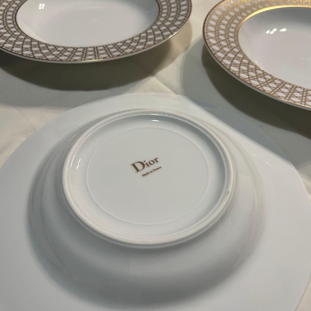 Dior カナージュモンテーニュ　スーププレート22cm 3個