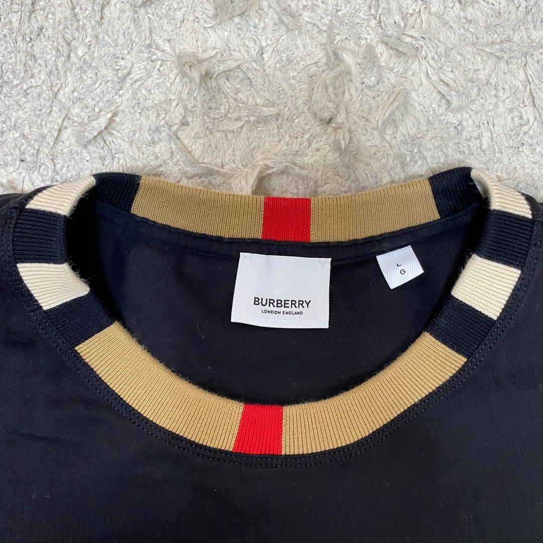 バーバリーロンドン　半袖Tシャツ　ブラック　L