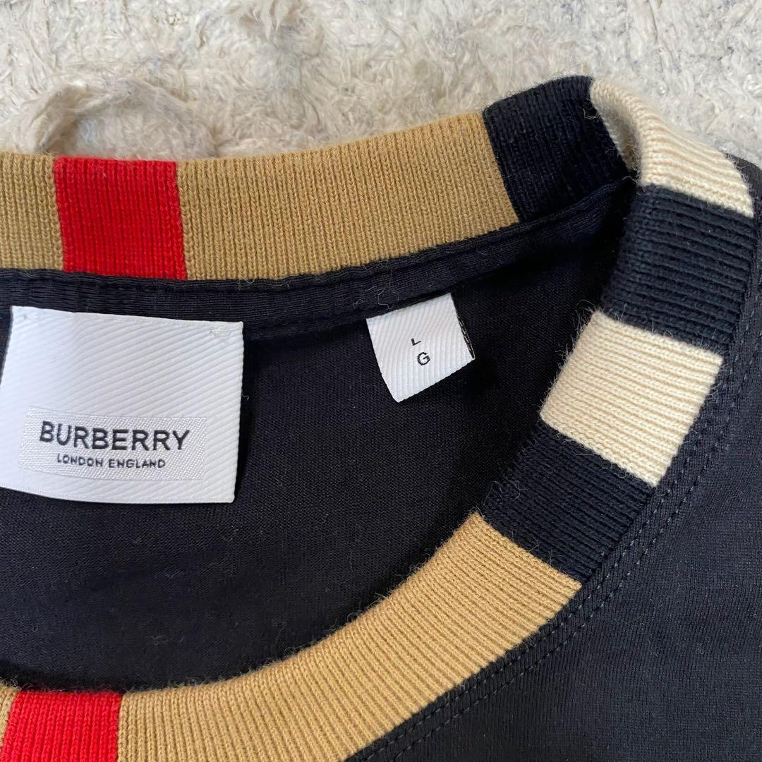 バーバリーロンドン　半袖Tシャツ　ブラック　L