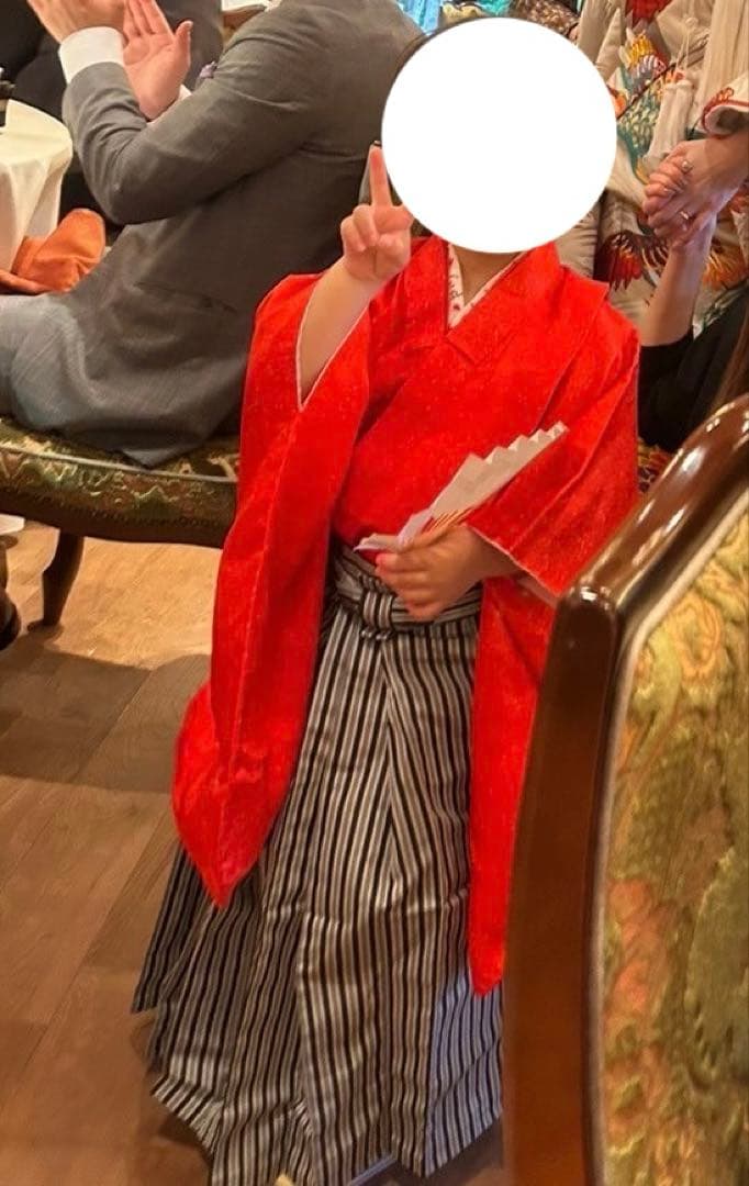 七五三 5歳 男の子 男児 着物 羽織 袴 七五三フルセットレトロ　赤色袴