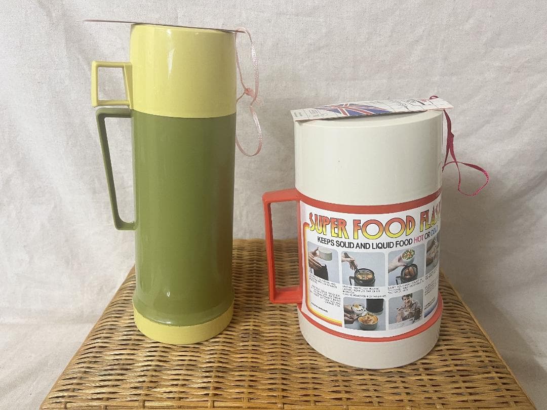 レトロ【THERMOS】 サーモス バスケットセット ピクニック