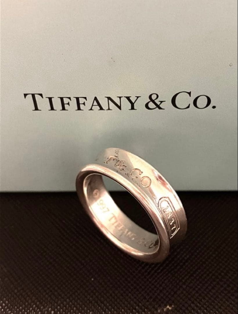 【美品】希少サイズTIFFANY&Co ティファニー ナローリング 約20号