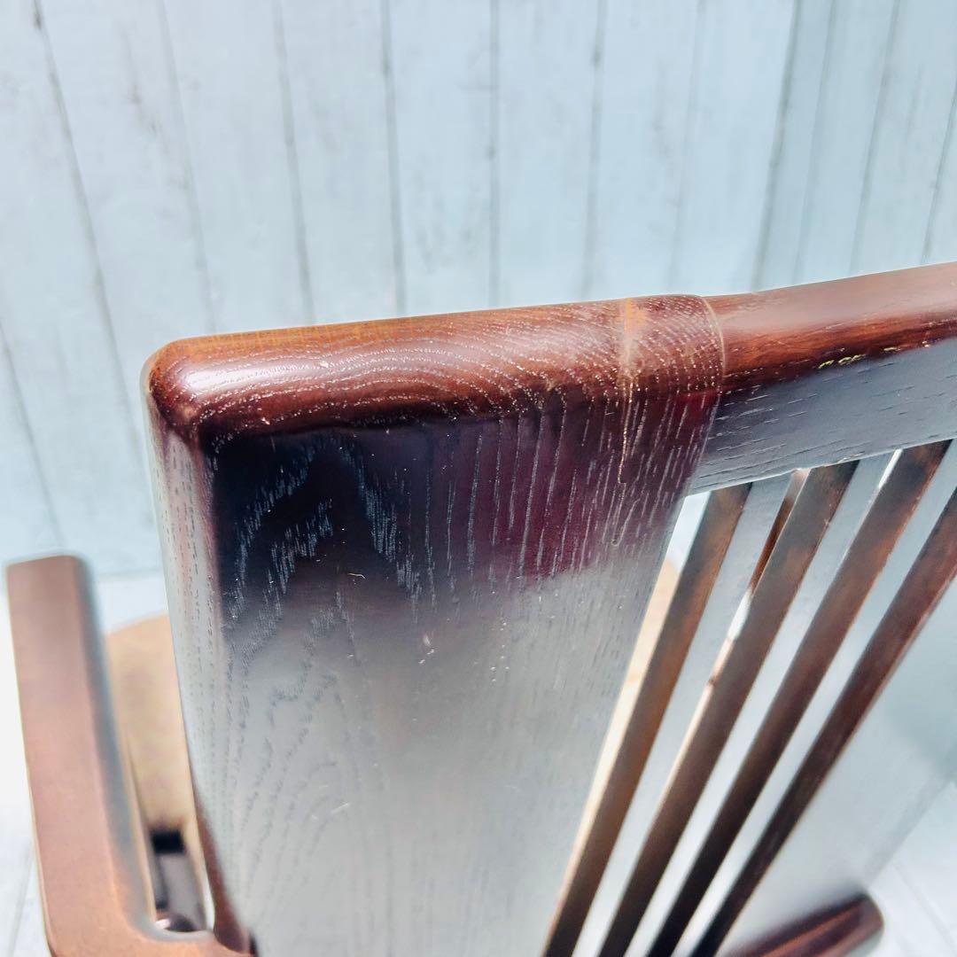 飛騨産業　キツツキマーク　座椅子　肘掛け　和モダン　昭和レトロ　旅館　和風　ヒダ