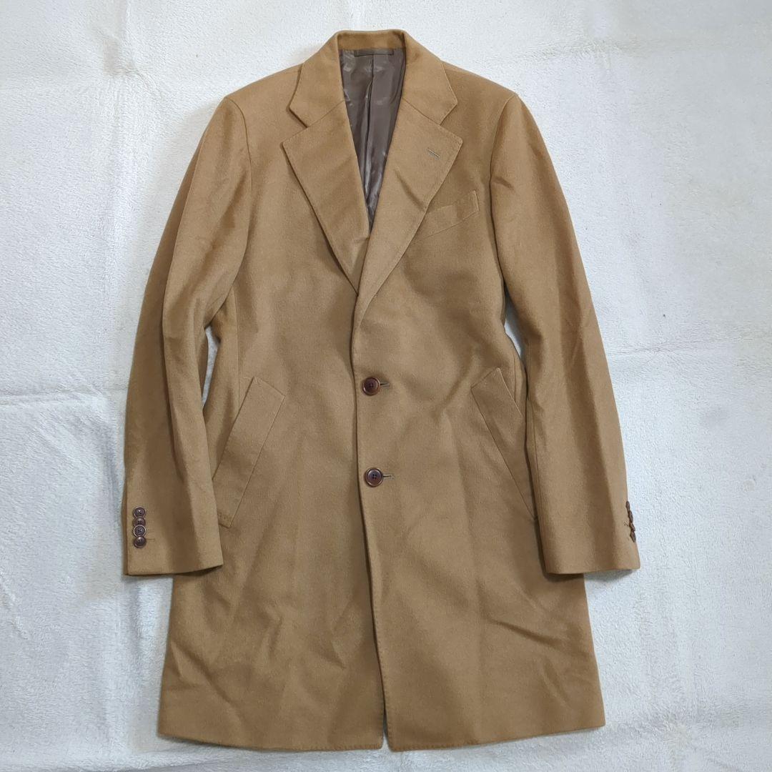 SHIPS カシミヤ チェスターコート ベージュ Lサイズ ウール