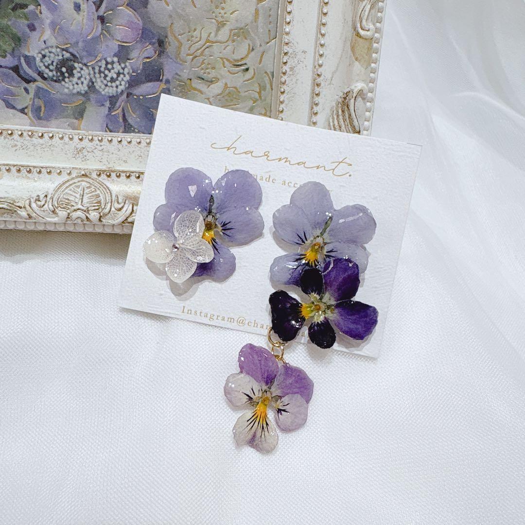 ビオラピアス❁¨̮