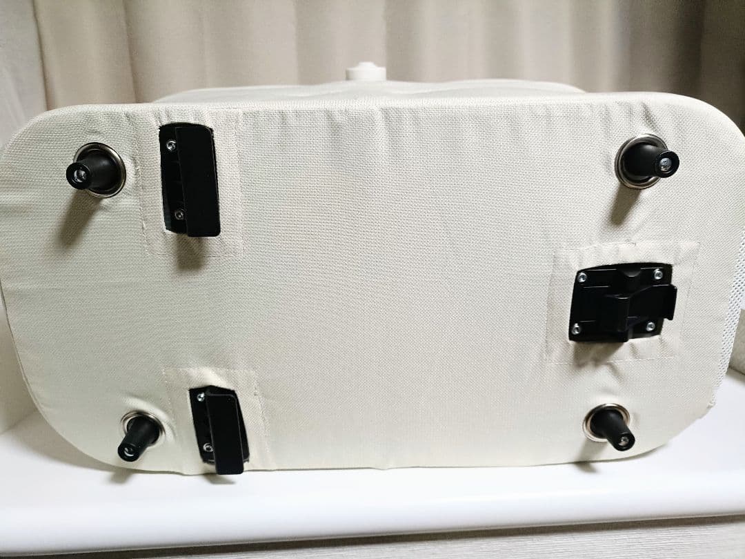 ✱美品✱ ペットカート クリーミーホワイト 分離型 軽量 折りたたみ 3輪