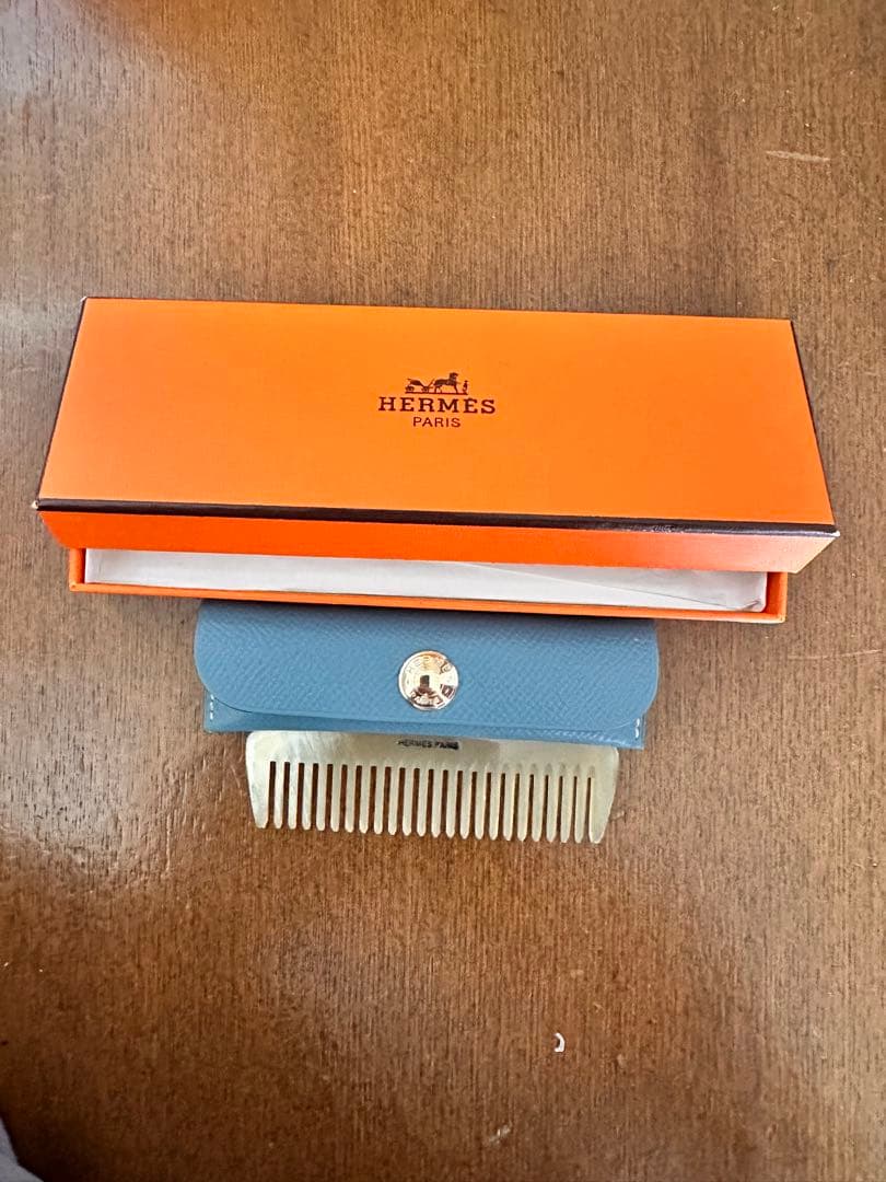 HERMES ゴールドコーム ケース付き エルメス